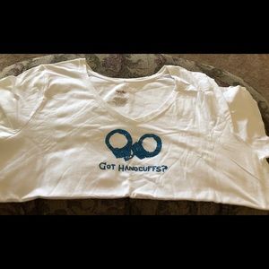 Rhinestone blinged T-shirt